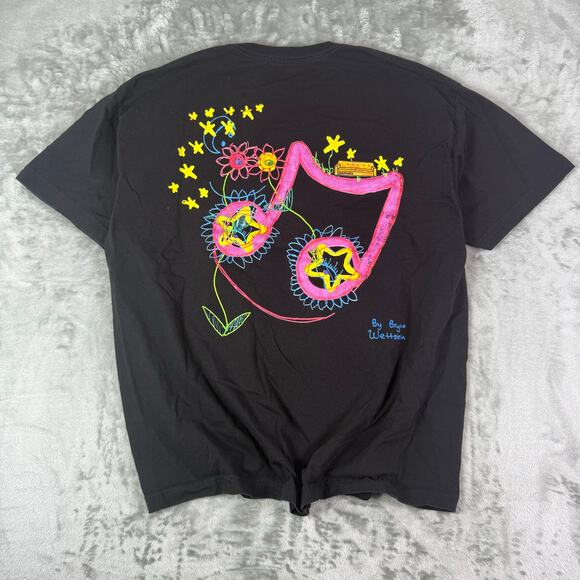 Converse Cons Zumiez whimsy skater music note graphic tshirt womens XL - Picture 1 of 7